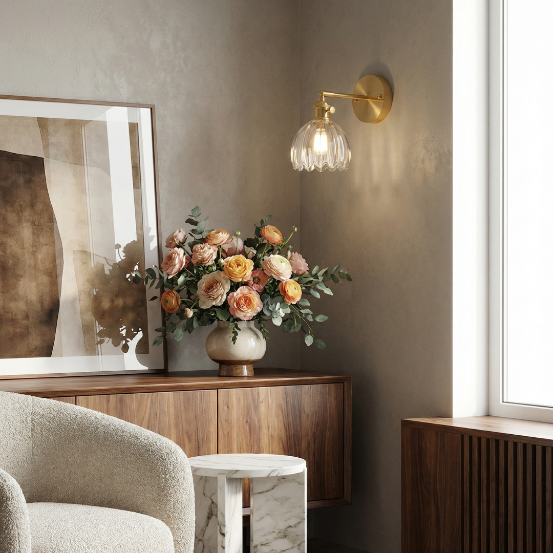 Lumen Tulip Glass Wall Lamp | 5 Colours