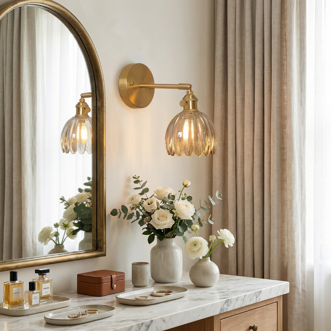 Lumen Tulip Glass Wall Lamp | 5 Colours