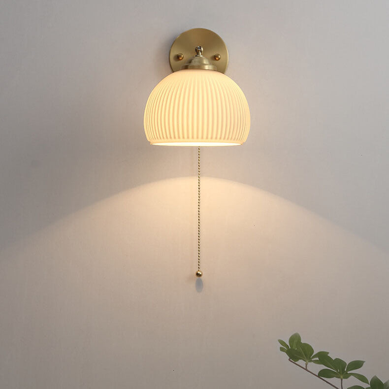 Lumen Collection | Wall Sconce Lighting with Elegant Milk Glass Shade | Cozy Illumination for Modern Interiors 7