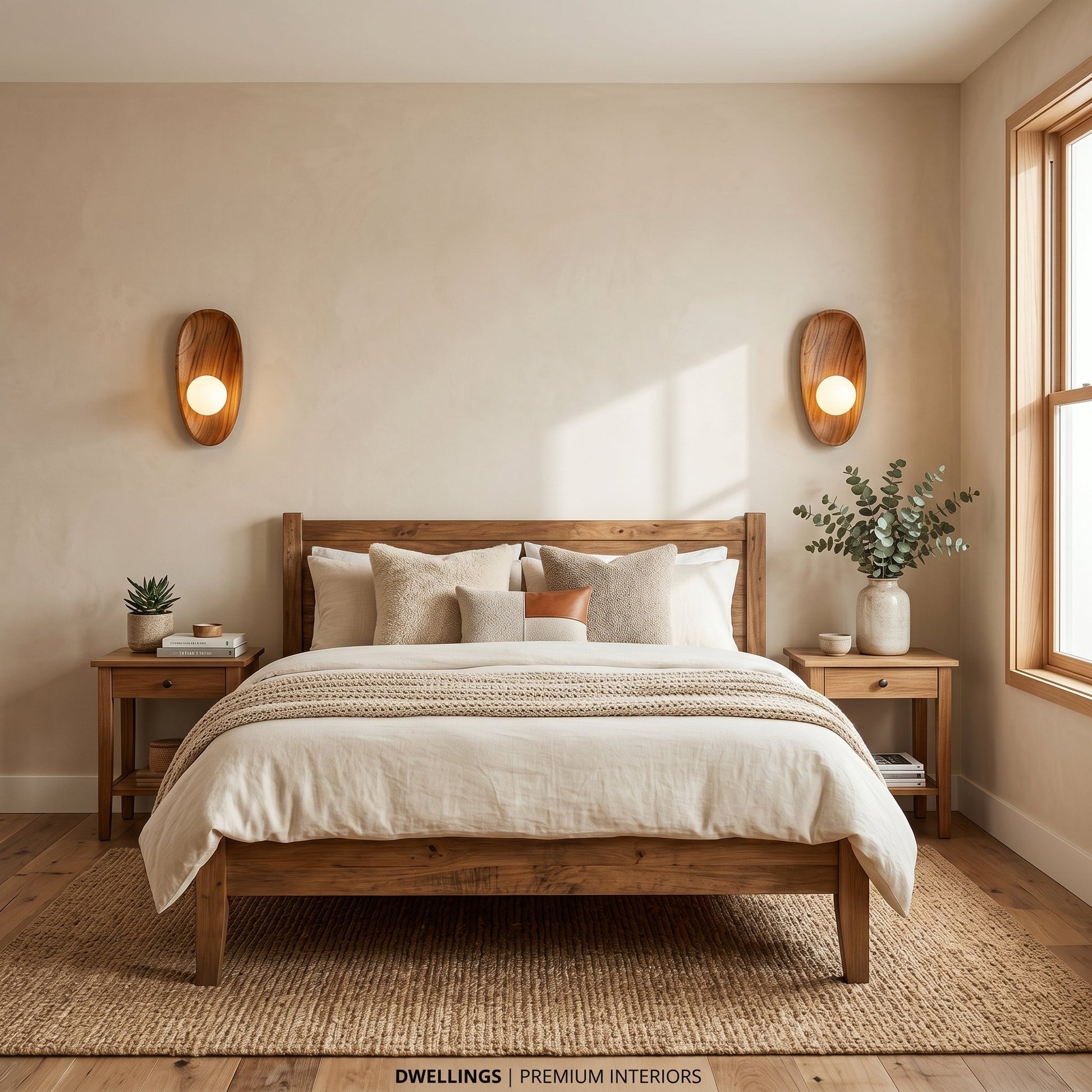Lumen Collection | Wall Sconce Lighting with Soft Ambient Glow | Contemporary Wooden Design for Cozy Spaces 4