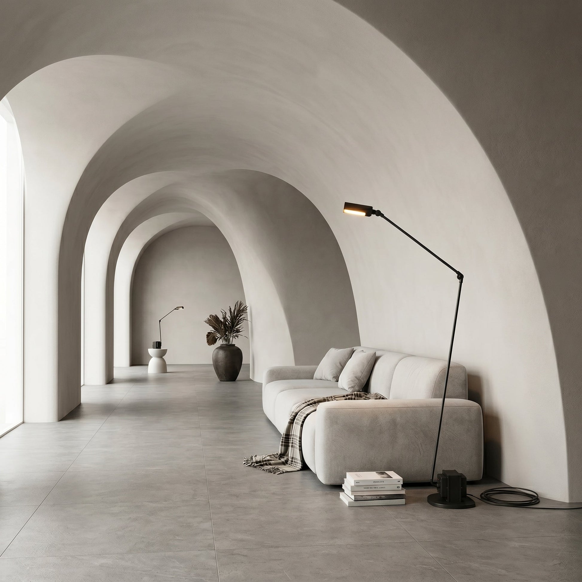 Lumen Daphine | Modern Floor Lamp with Adjustable Dual-Arm Design | Precision Task Lighting for Living Rooms 1