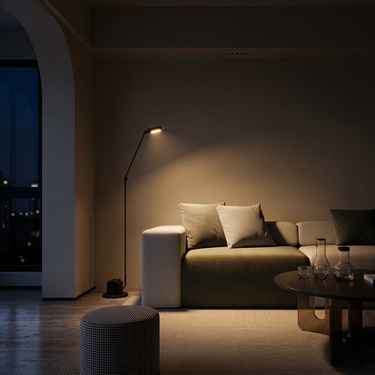 Lumen Daphine | Modern Floor Lamp with Adjustable Dual-Arm Design | Precision Task Lighting for Living Rooms 4