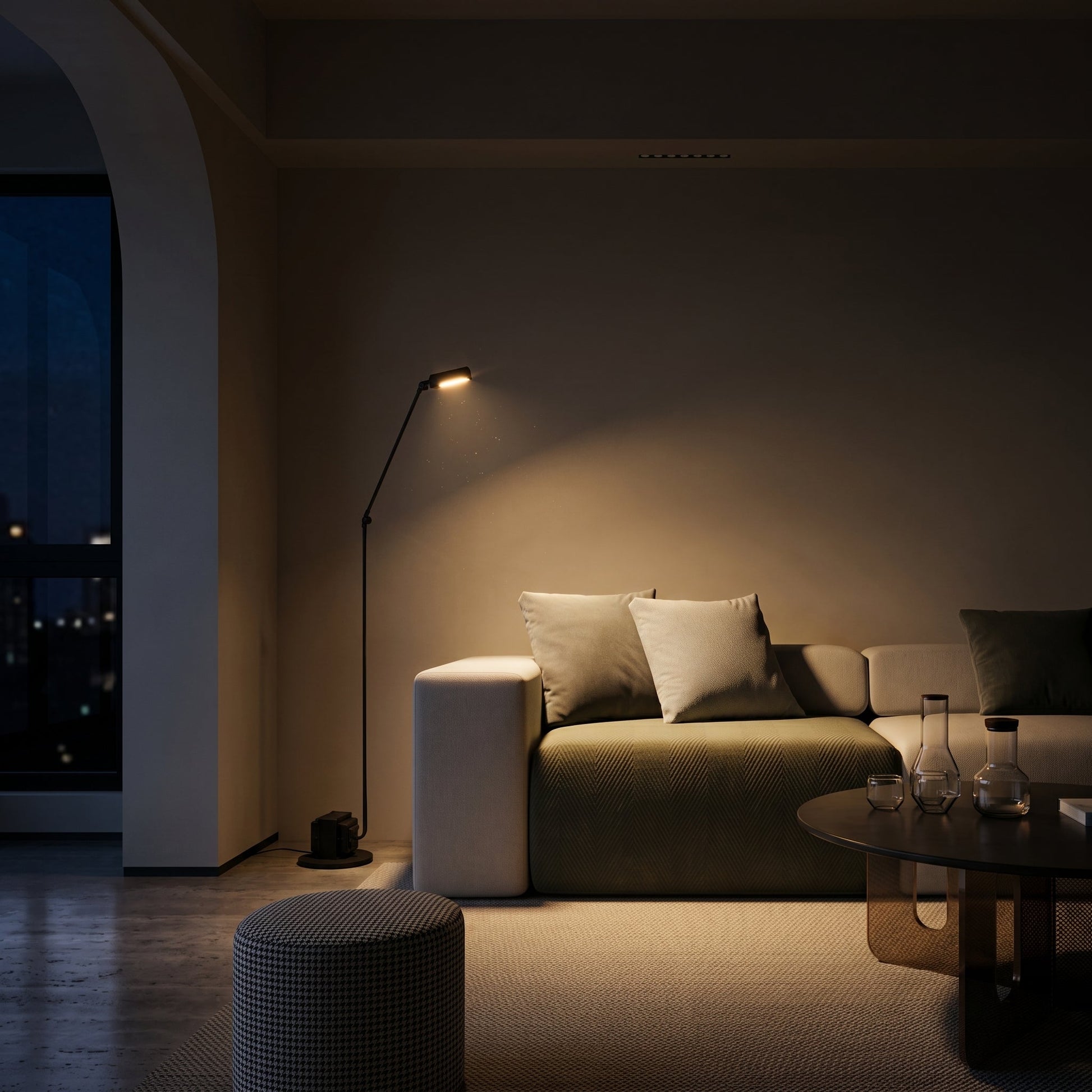 Lumen Daphine | Modern Floor Lamp with Adjustable Dual-Arm Design | Precision Task Lighting for Living Rooms 4