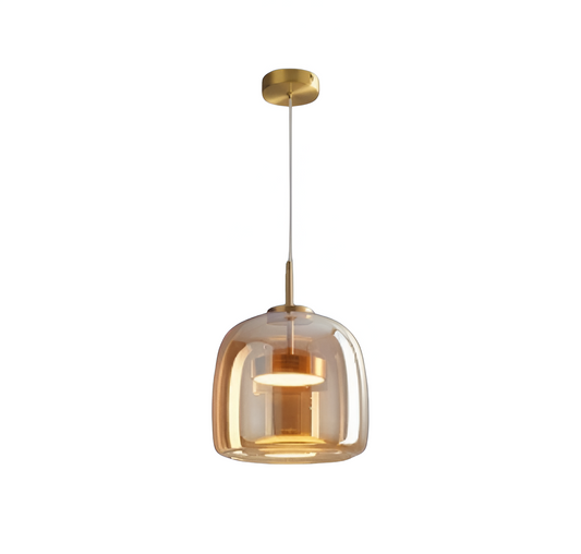 Lumen Hailie Trio | Glass Pendant Light with Adjustable Hanging Length | Retro Design for Warm Illumination 0