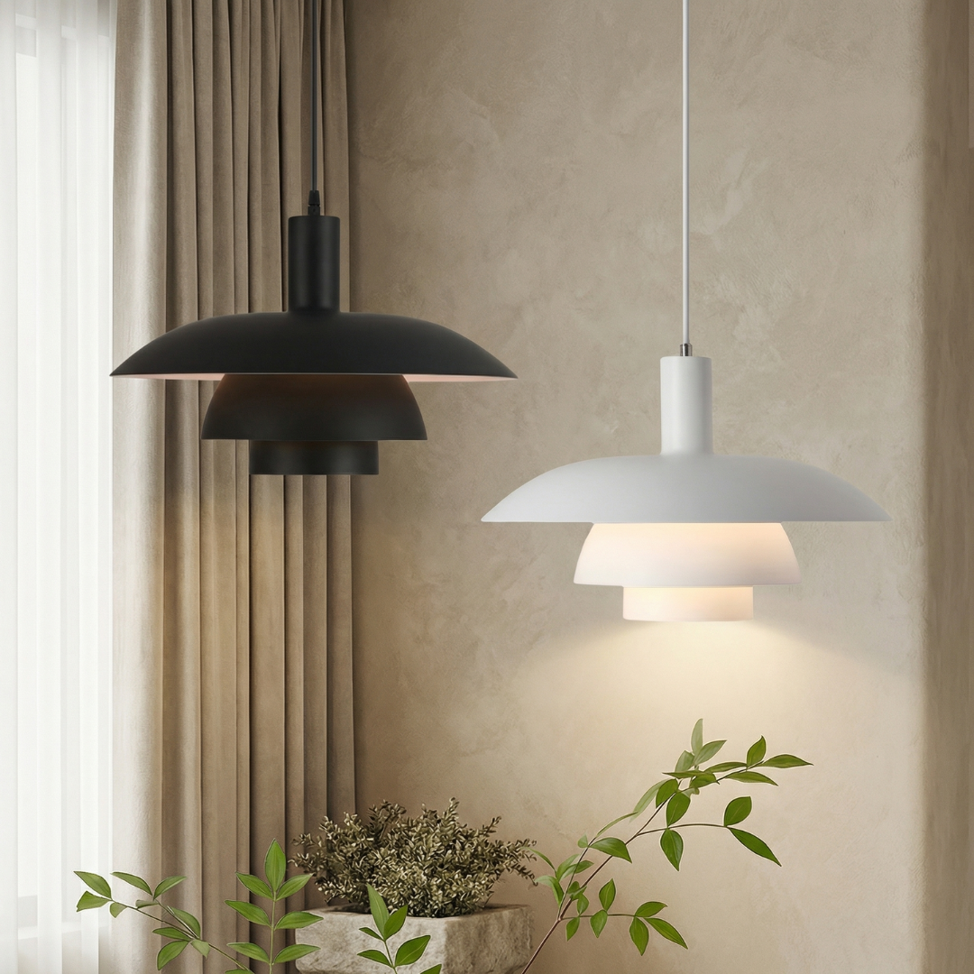 Lumen Juliet | Danish Pendant Light with Layered Shade Design | Modern Illumination for Dining and Living Spaces 1