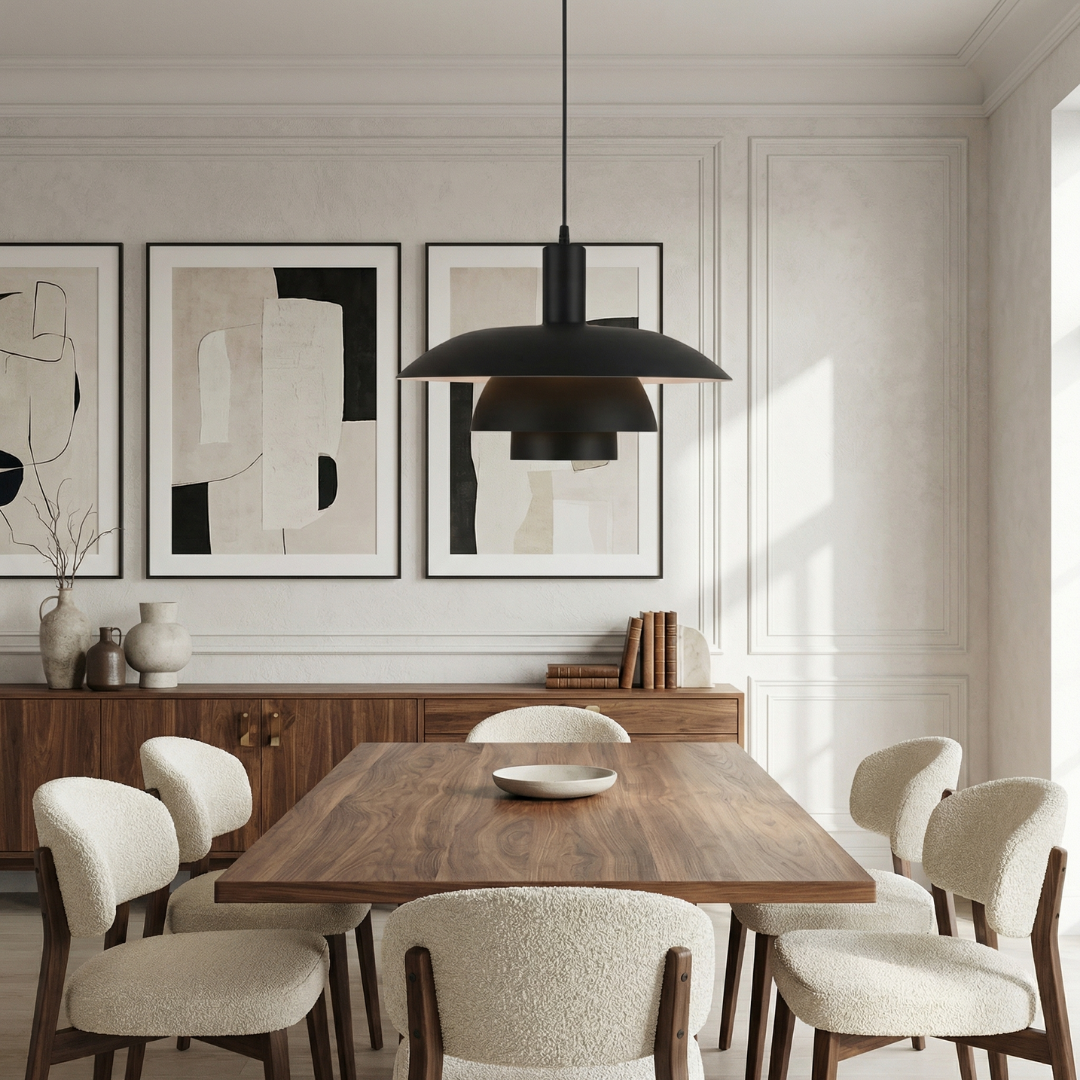 Lumen Juliet | Danish Pendant Light with Layered Shade Design | Modern Illumination for Dining and Living Spaces 2