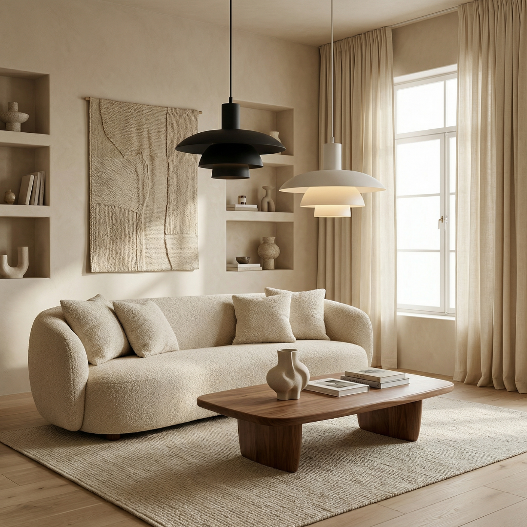 Lumen Juliet | Danish Pendant Light with Layered Shade Design | Modern Illumination for Dining and Living Spaces 6