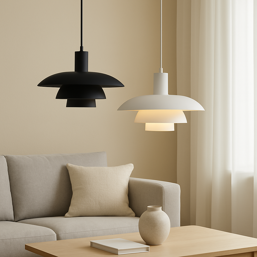 Lumen Juliet | Danish Pendant Light with Layered Shade Design | Modern Illumination for Dining and Living Spaces 9
