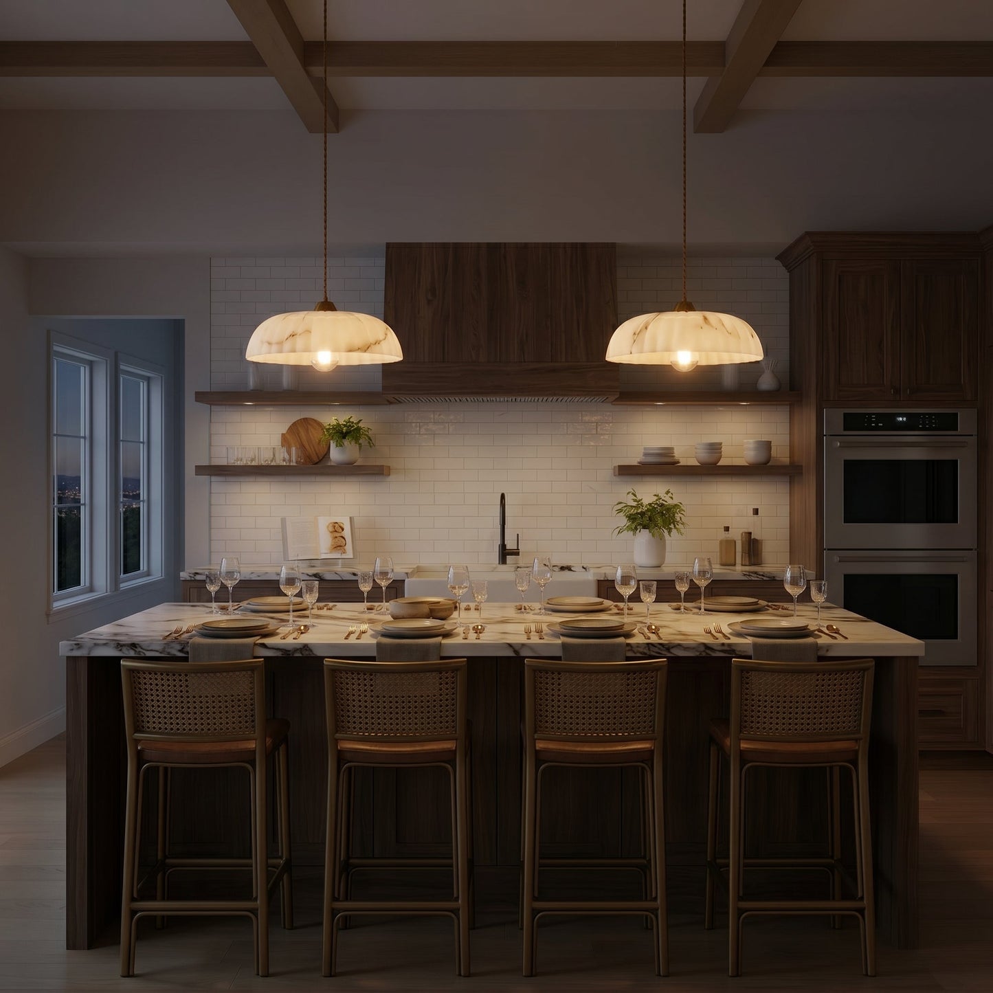 Lumen Orielle | Sculptural Pendant Light with Adjustable Height | Elegant Kitchen Pendant Lighting for Modern Spaces 4