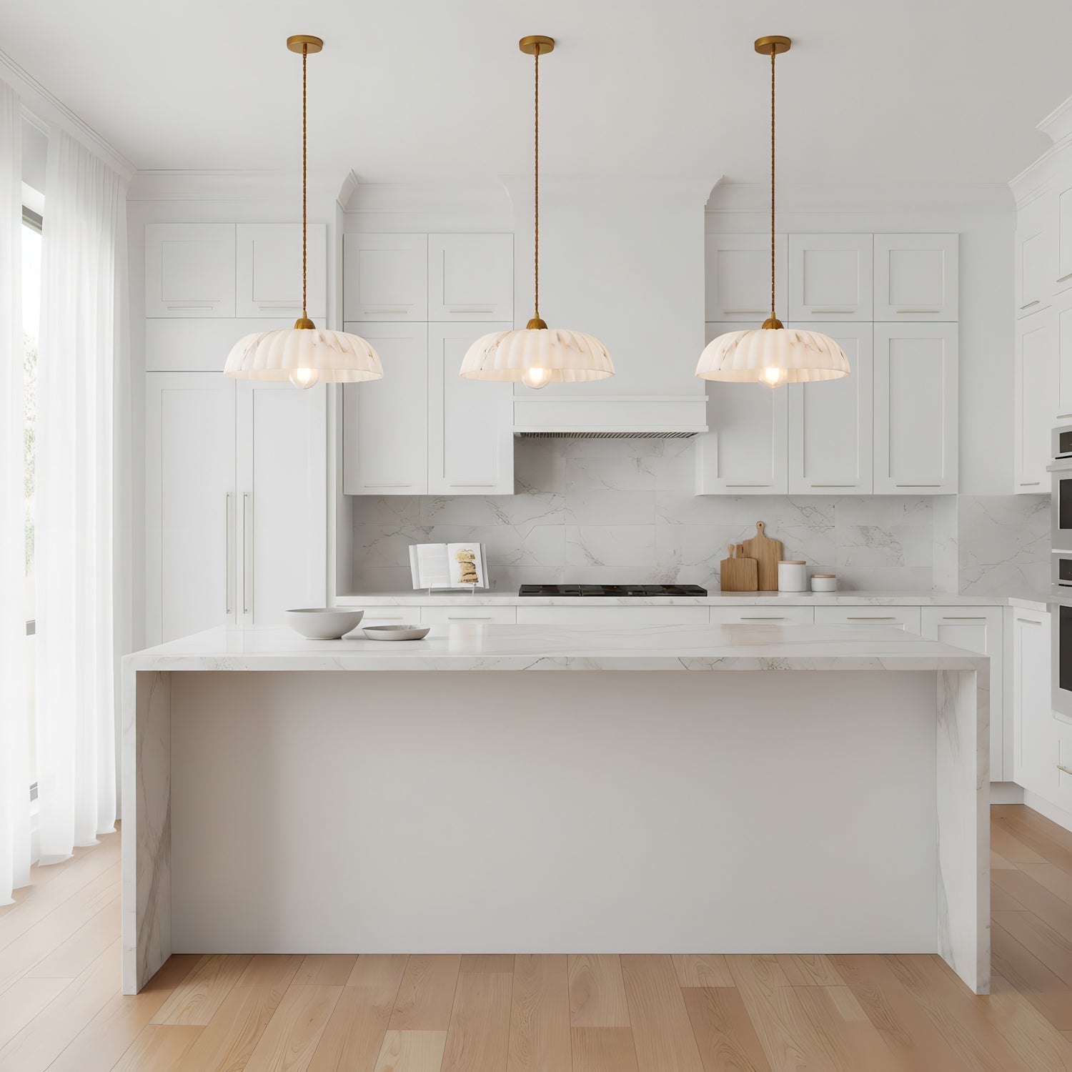 Lumen Orielle | Sculptural Pendant Light with Adjustable Height | Elegant Kitchen Pendant Lighting for Modern Spaces 8