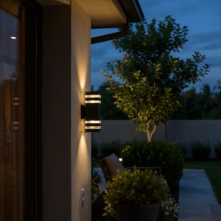 Lumen Series | Outdoor Wall Light with Dual Beam LED | Modern Design for Enhanced Ambiance 1