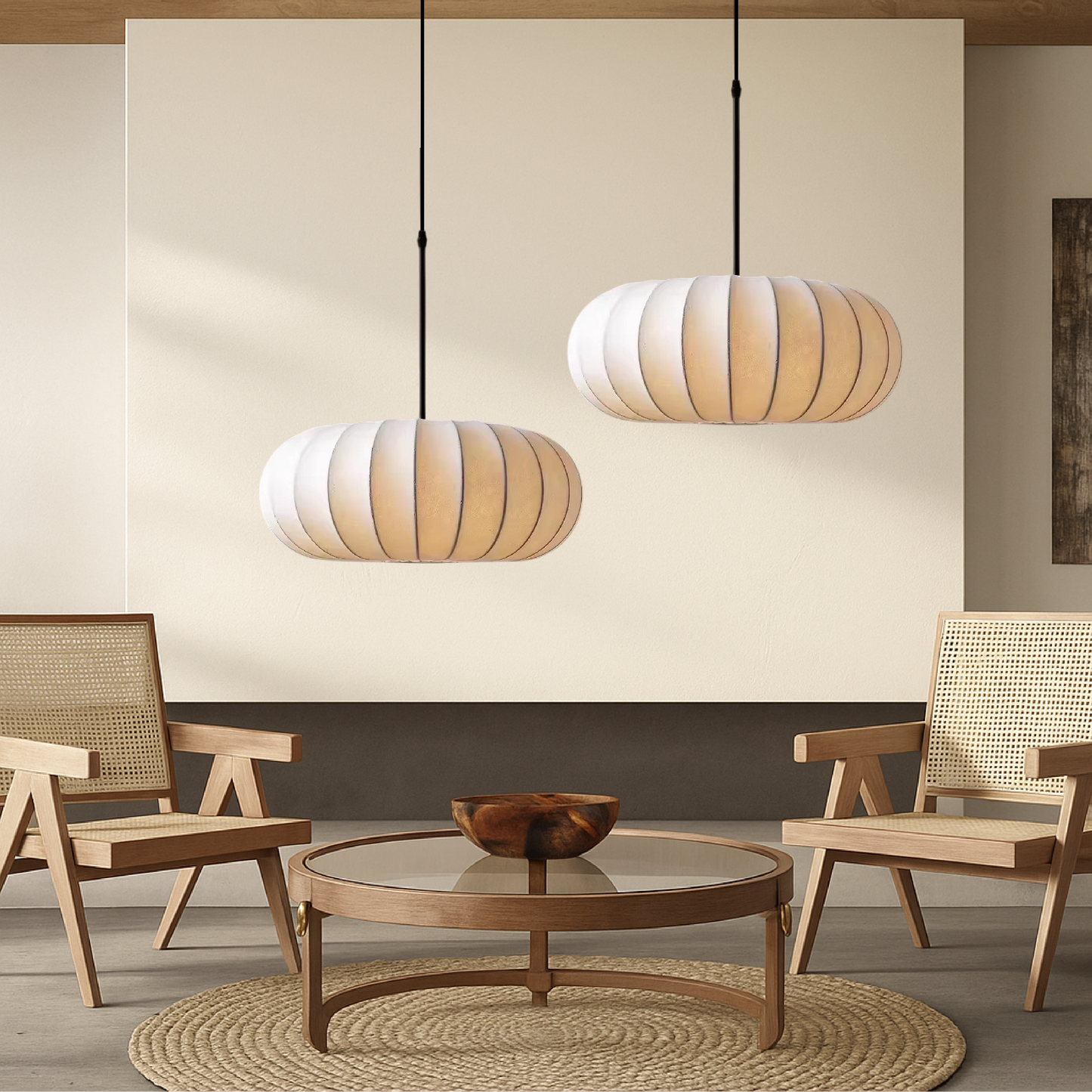 Lumen Verona | Kitchen Pendant Lighting with Handcrafted Silk Shade | Minimalist Design for Warm Ambiance 9
