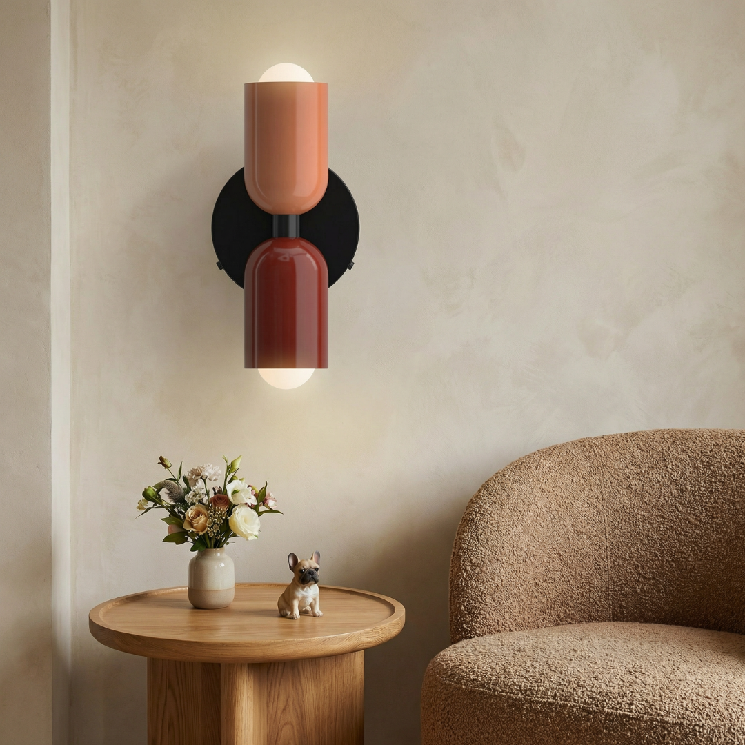 Lumen Vintage | Elegant Wall Sconce with Curved Glass Shade | Stylish Wall Lights for Timeless Bathroom Ambiance 2