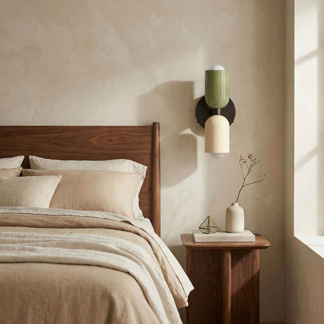 Lumen Vintage | Elegant Wall Sconce with Curved Glass Shade | Stylish Wall Lights for Timeless Bathroom Ambiance 3