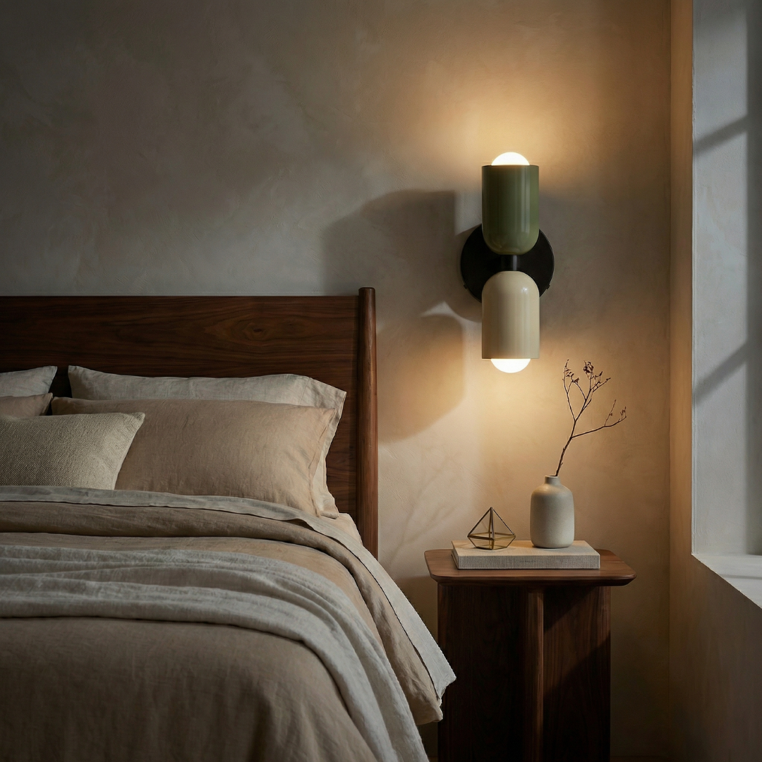 Lumen Vintage | Elegant Wall Sconce with Curved Glass Shade | Stylish Wall Lights for Timeless Bathroom Ambiance 4