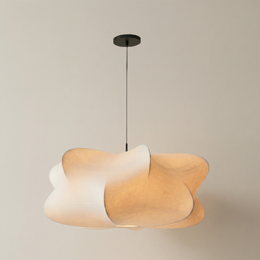 Lumen Wabi Sabi | Silk Pendant Light with Adjustable Height | Elegant Design for Serene Atmosphere 0
