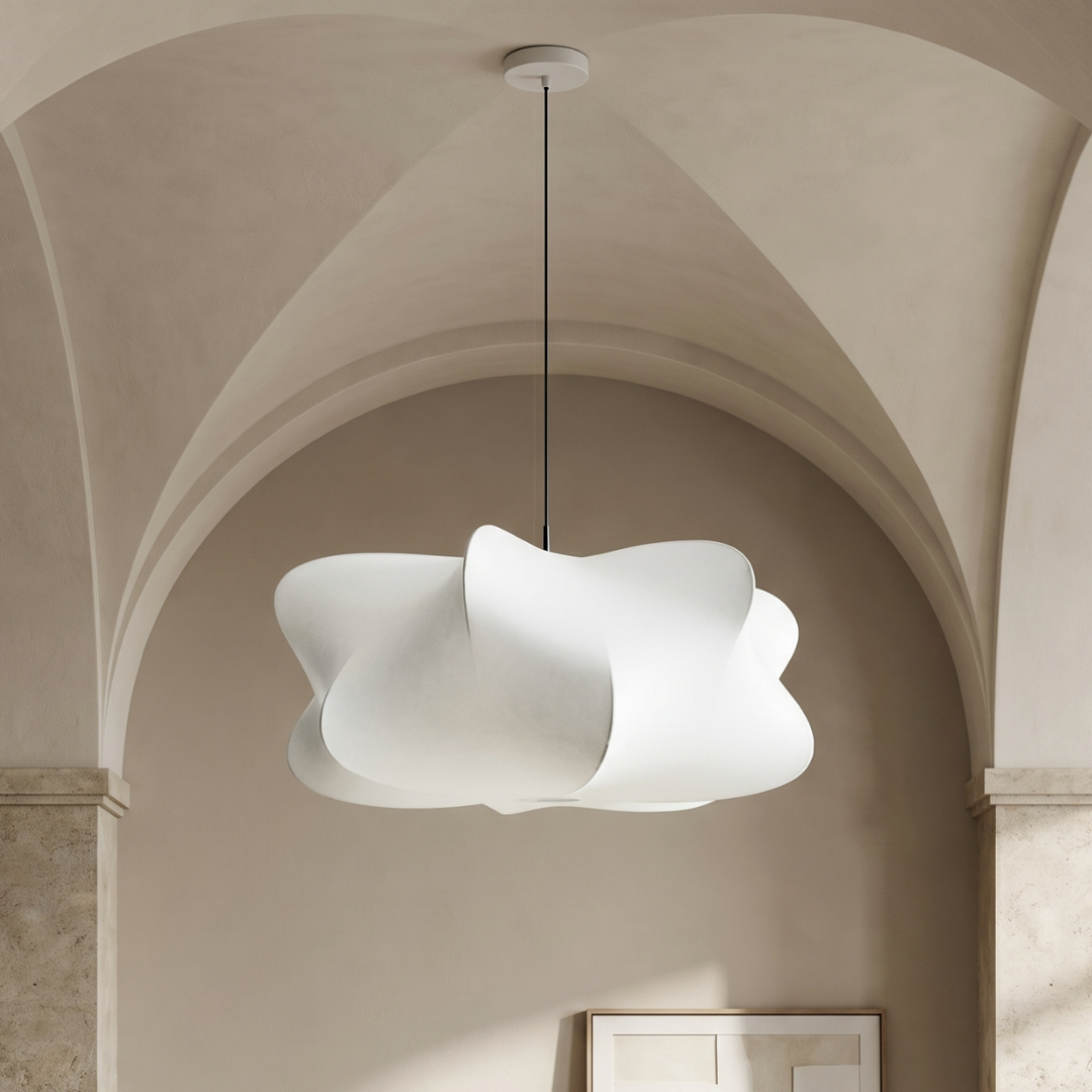 Lumen Wabi Sabi | Silk Pendant Light with Adjustable Height | Elegant Design for Serene Atmosphere 1