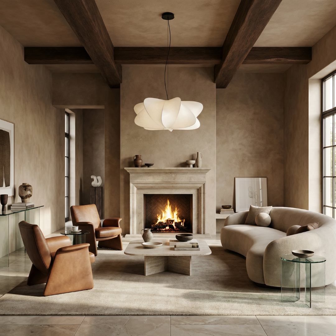 Lumen Wabi Sabi | Silk Pendant Light with Adjustable Height | Elegant Design for Serene Atmosphere 5