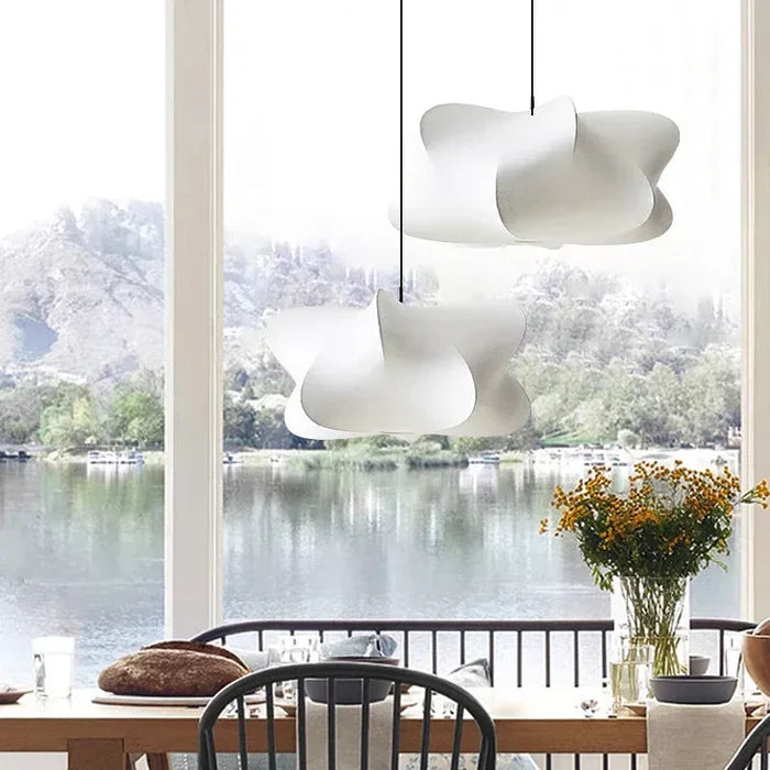 Lumen Wabi Sabi | Silk Pendant Light with Adjustable Height | Elegant Design for Serene Atmosphere 7