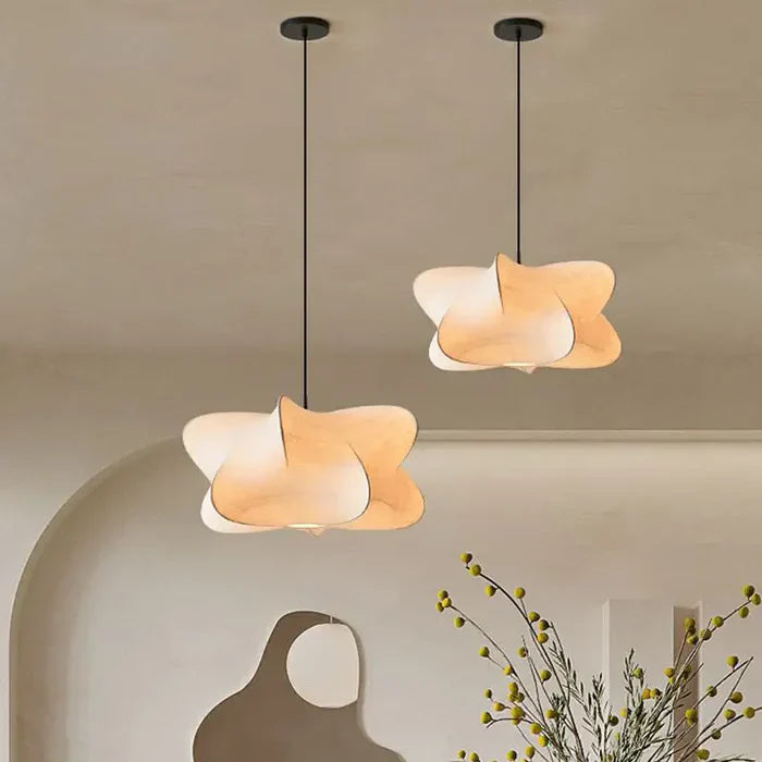 Lumen Wabi Sabi | Silk Pendant Light with Adjustable Height | Elegant Design for Serene Atmosphere 8
