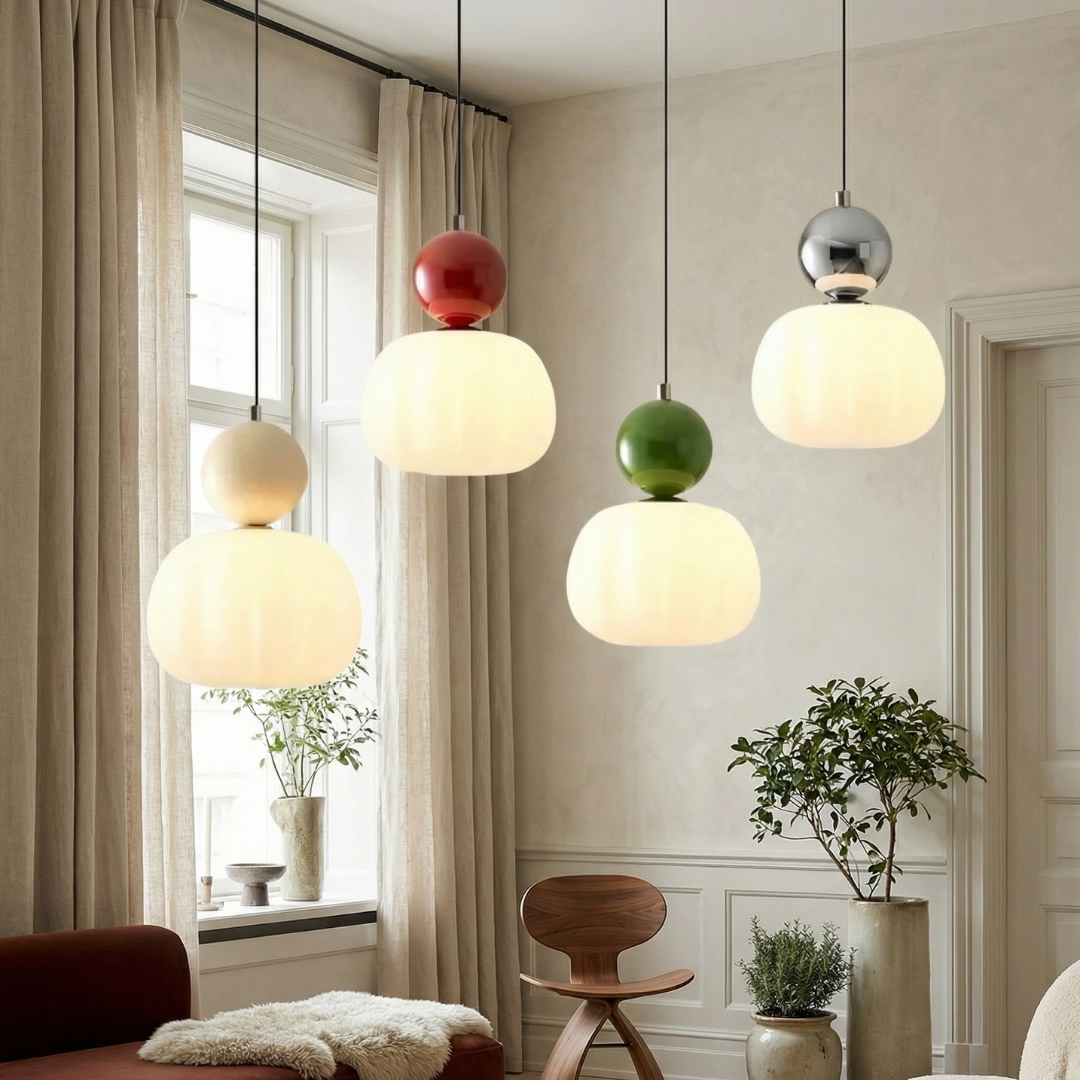 Lumen | Art Deco Pendant Light with Dual-Sphere Design | Modern Illumination for Elegant Spaces 1