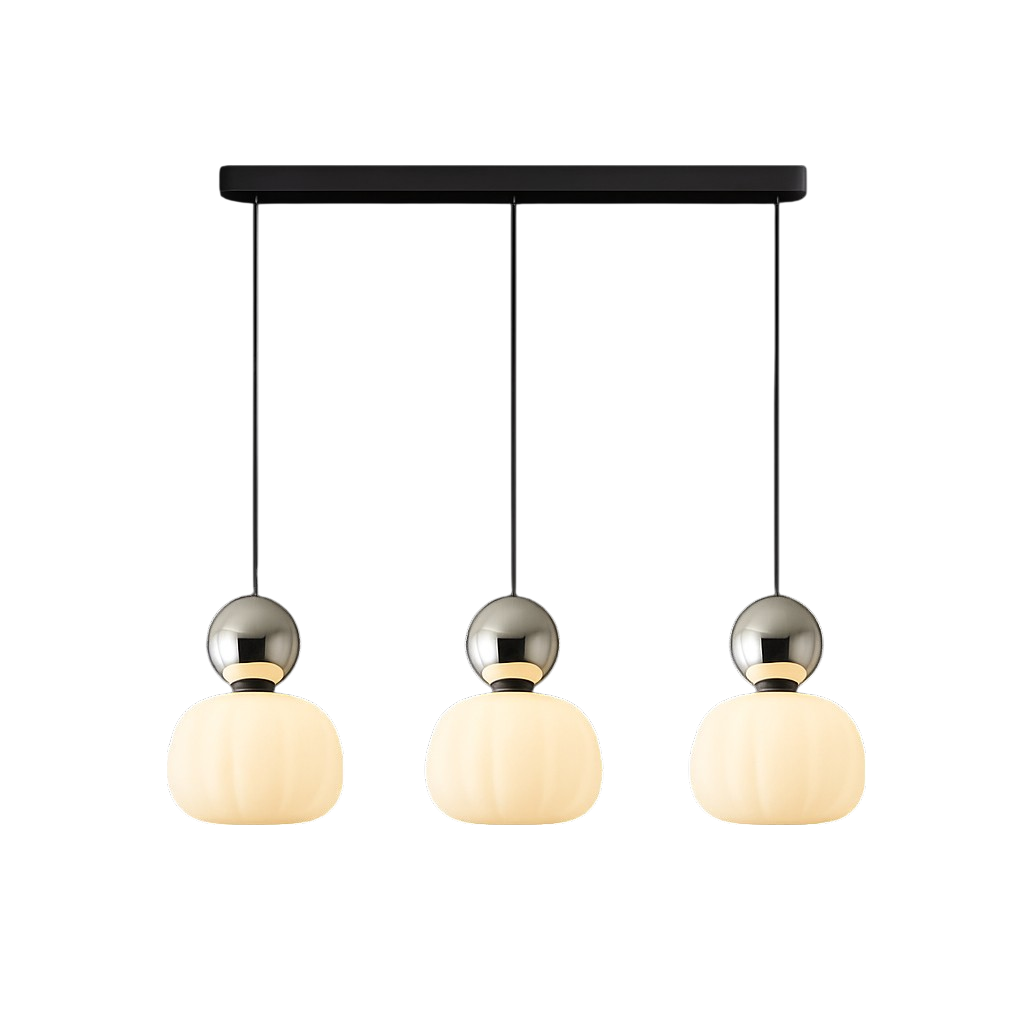 Lumen | Art Deco Pendant Light with Dual-Sphere Design | Modern Illumination for Elegant Spaces 12