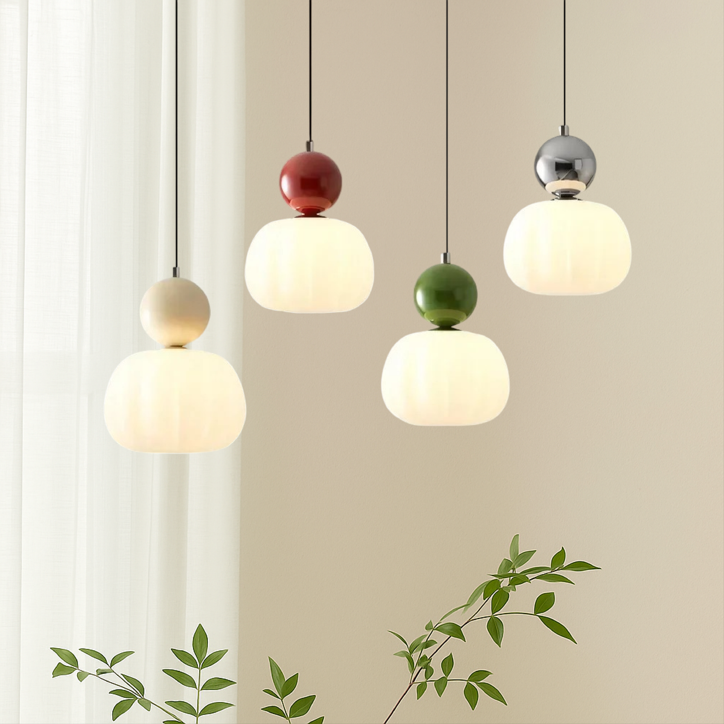 Lumen | Art Deco Pendant Light with Dual-Sphere Design | Modern Illumination for Elegant Spaces 5