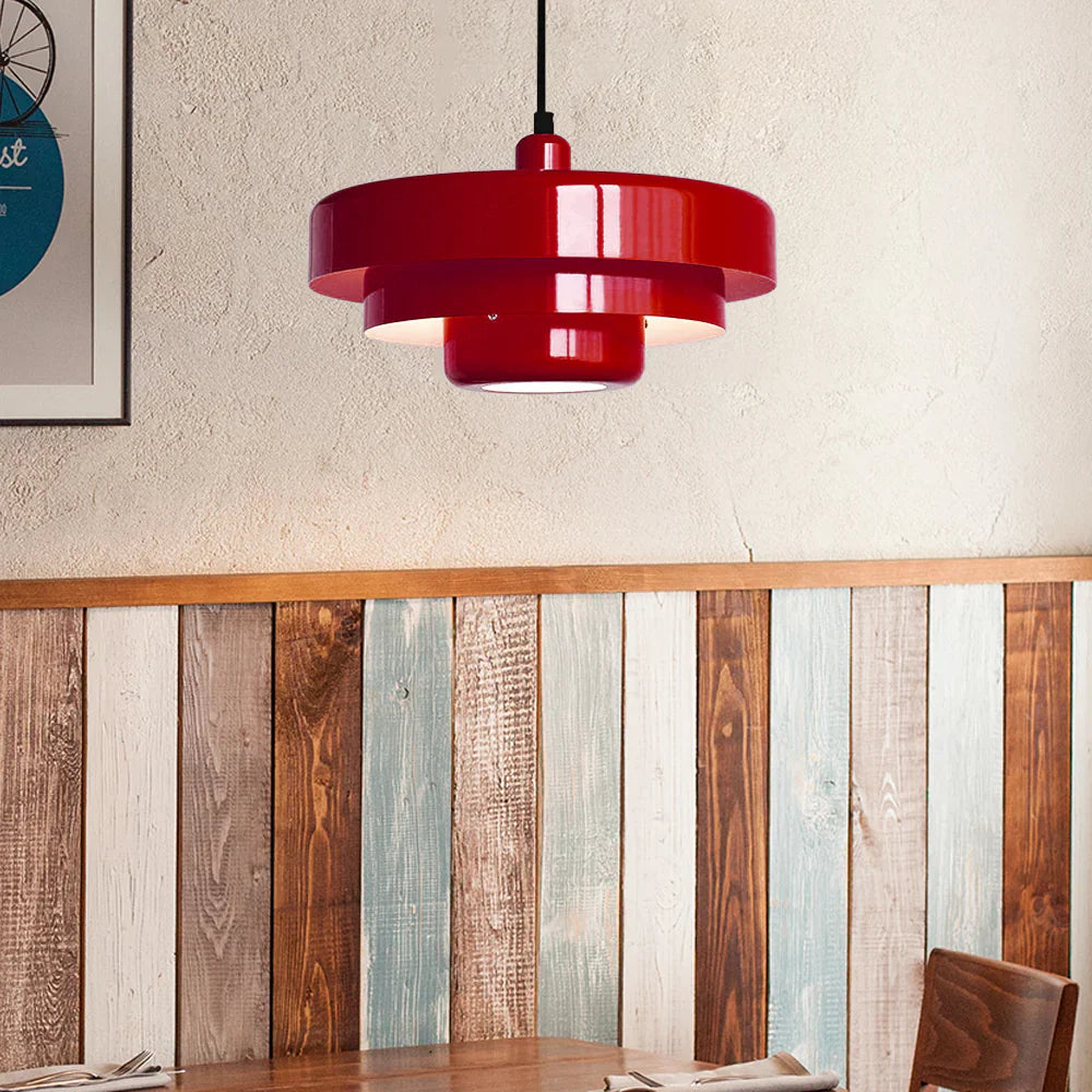 Lumen | Bauhaus Three Tier Pendant Light with Adjustable Height | Sculptural Design for Warm Atmosphere 8