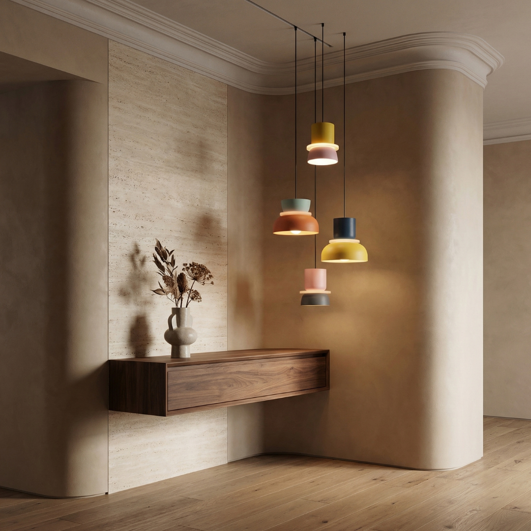 Lumen | Colorful Pendant Light with Adjustable Height | Nordic Design for Playful Kitchen Lighting 4