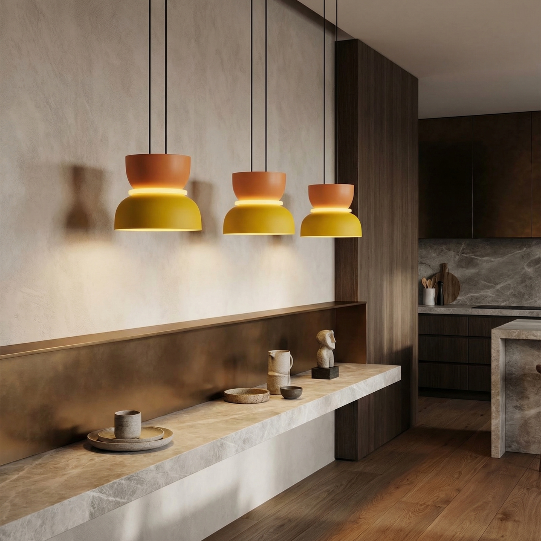Lumen | Colorful Pendant Light with Adjustable Height | Nordic Design for Playful Kitchen Lighting 5