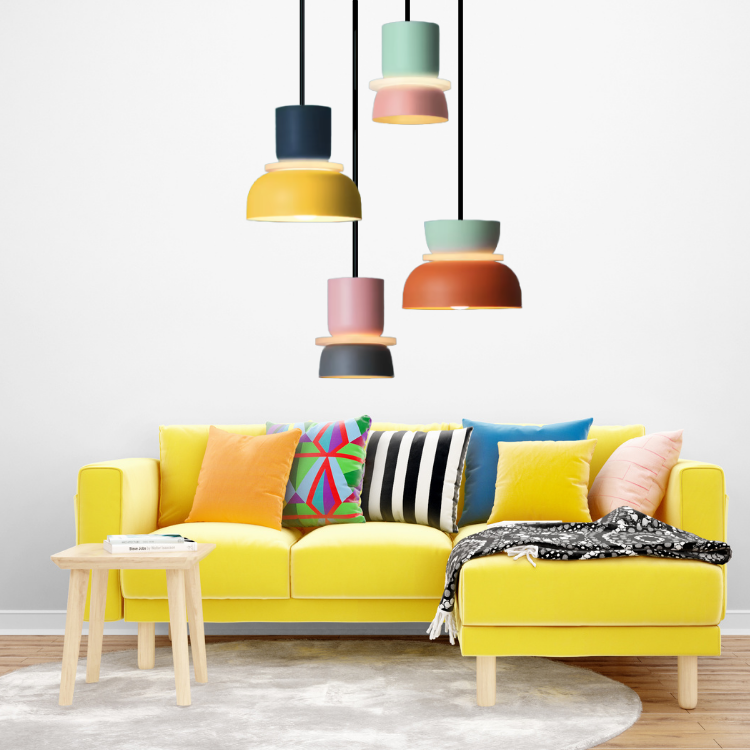 Lumen | Colorful Pendant Light with Adjustable Height | Nordic Design for Playful Kitchen Lighting 6