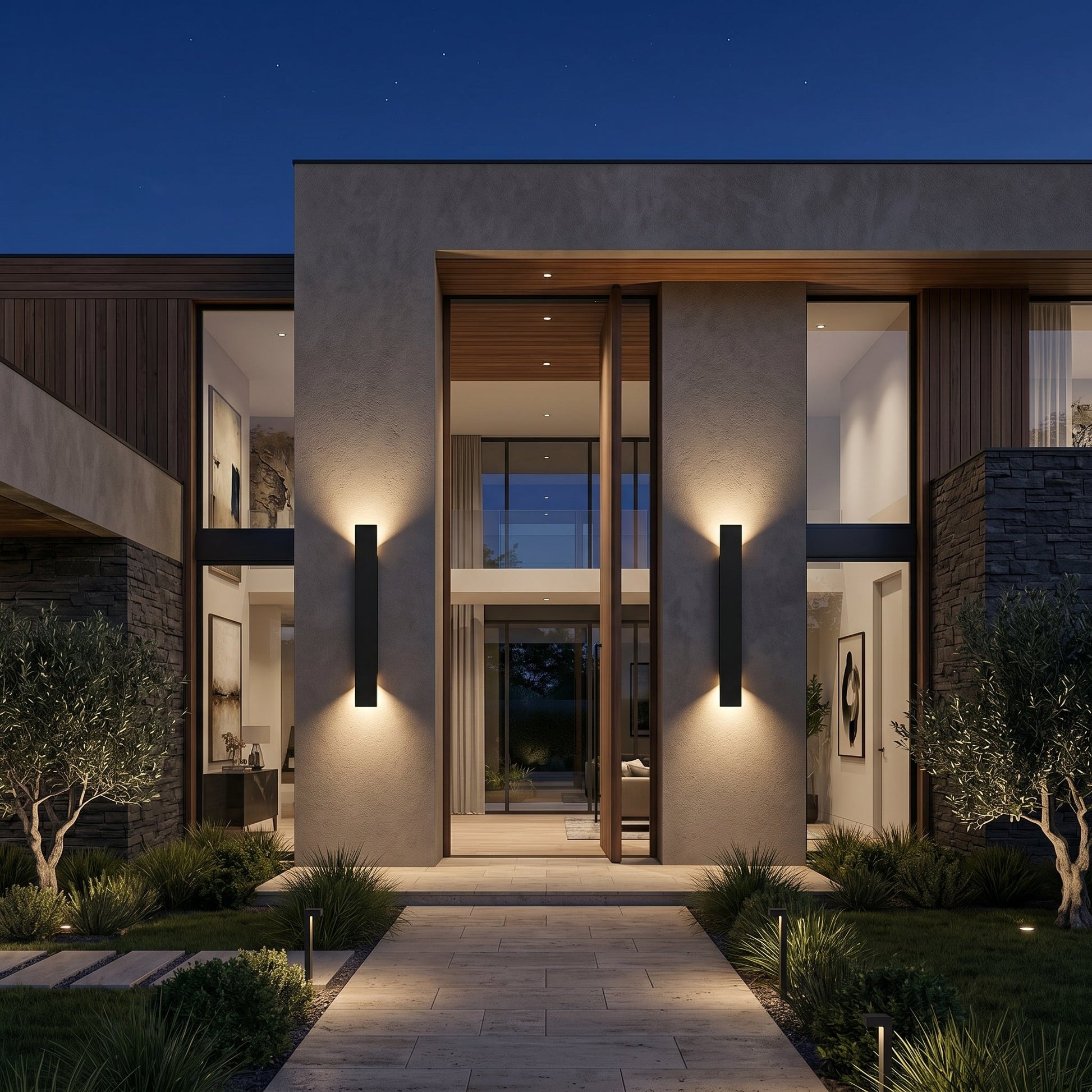 Lumen | Outdoor Wall Lights with Bi-Directional Illumination | Weather-Resistant Design for Elegant Landscape Lighting 2