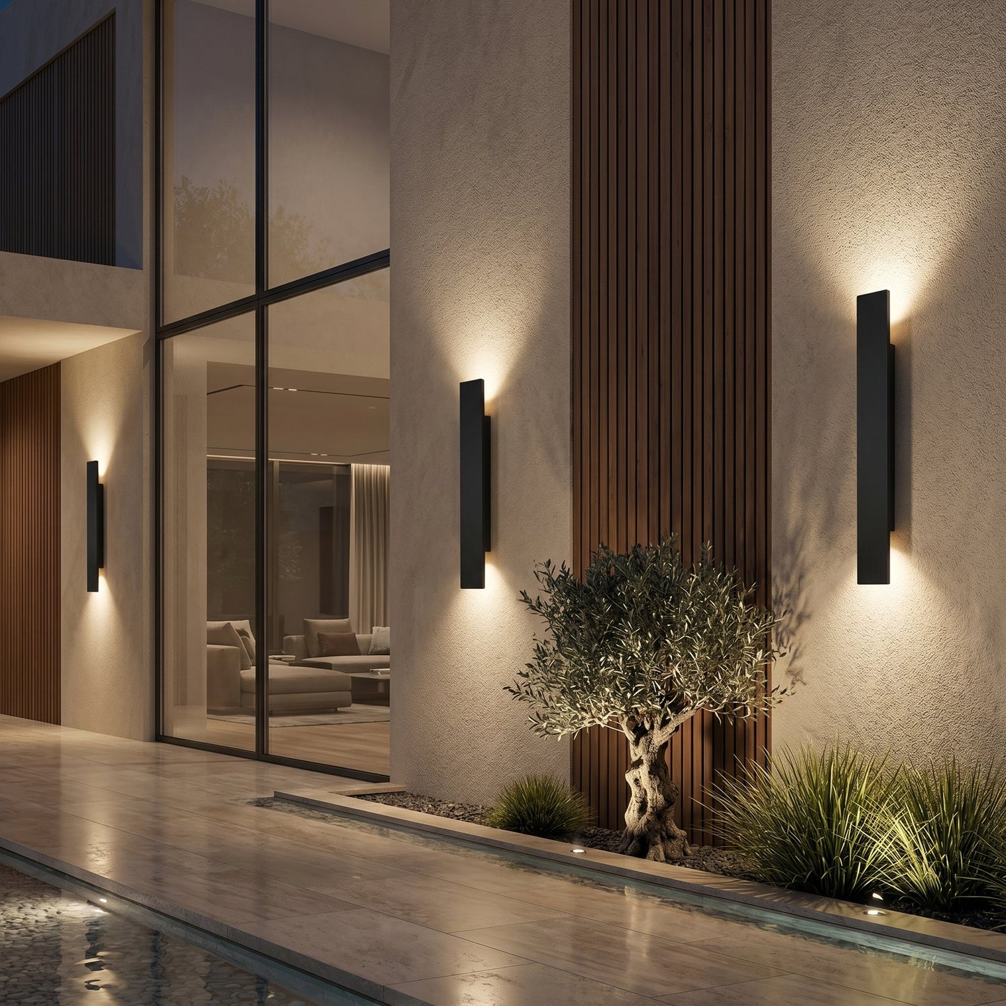 Lumen | Outdoor Wall Lights with Bi-Directional Illumination | Weather-Resistant Design for Elegant Landscape Lighting 4