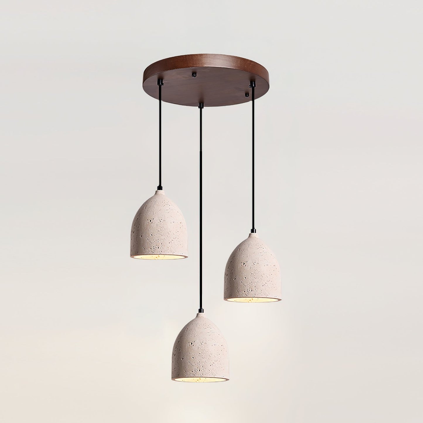 Lumen | Volcanic Stone Pendant Light with Adjustable Cord | Unique Natural Design for Ambient Illumination 1