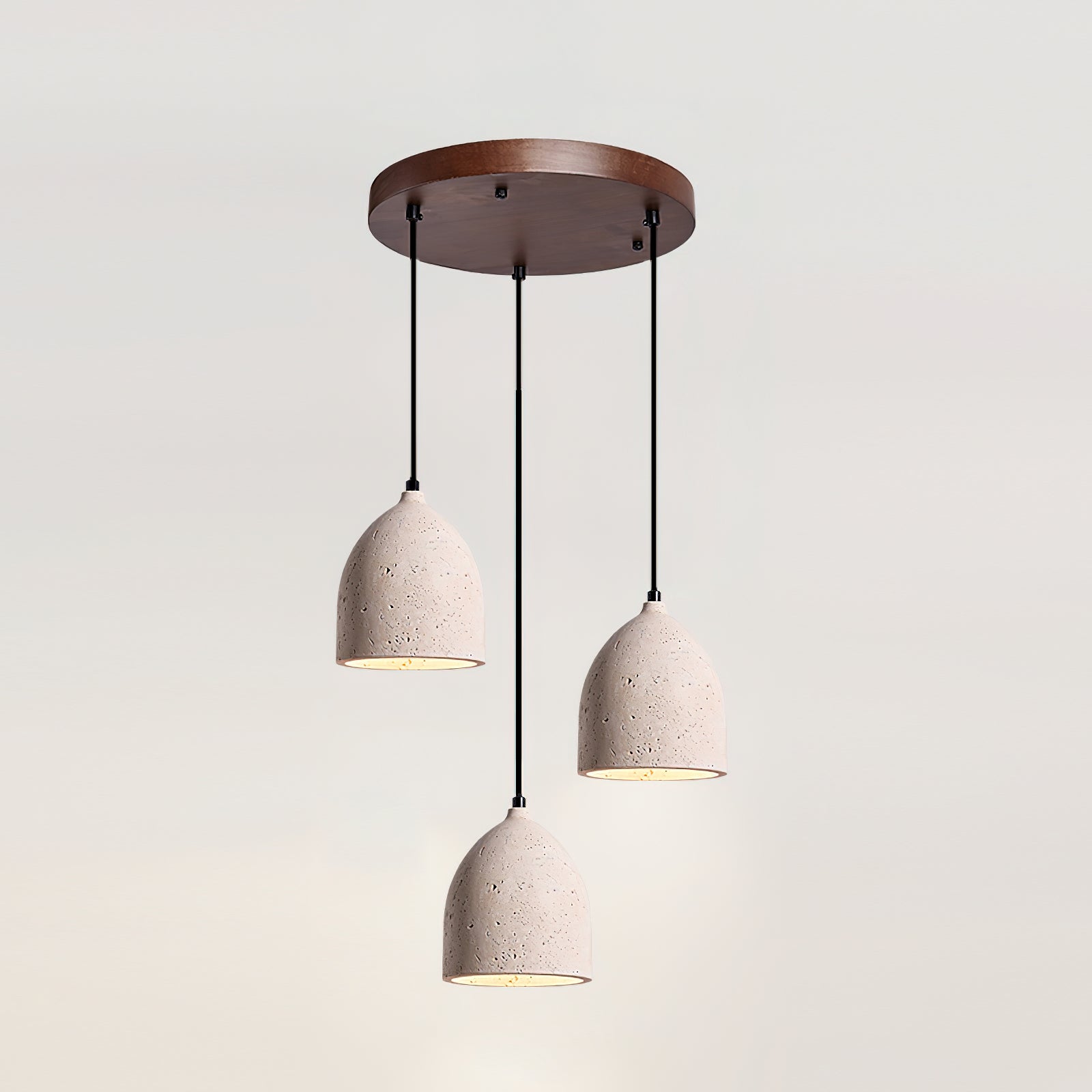 Lumen | Volcanic Stone Pendant Light with Adjustable Cord | Unique Natural Design for Ambient Illumination 1