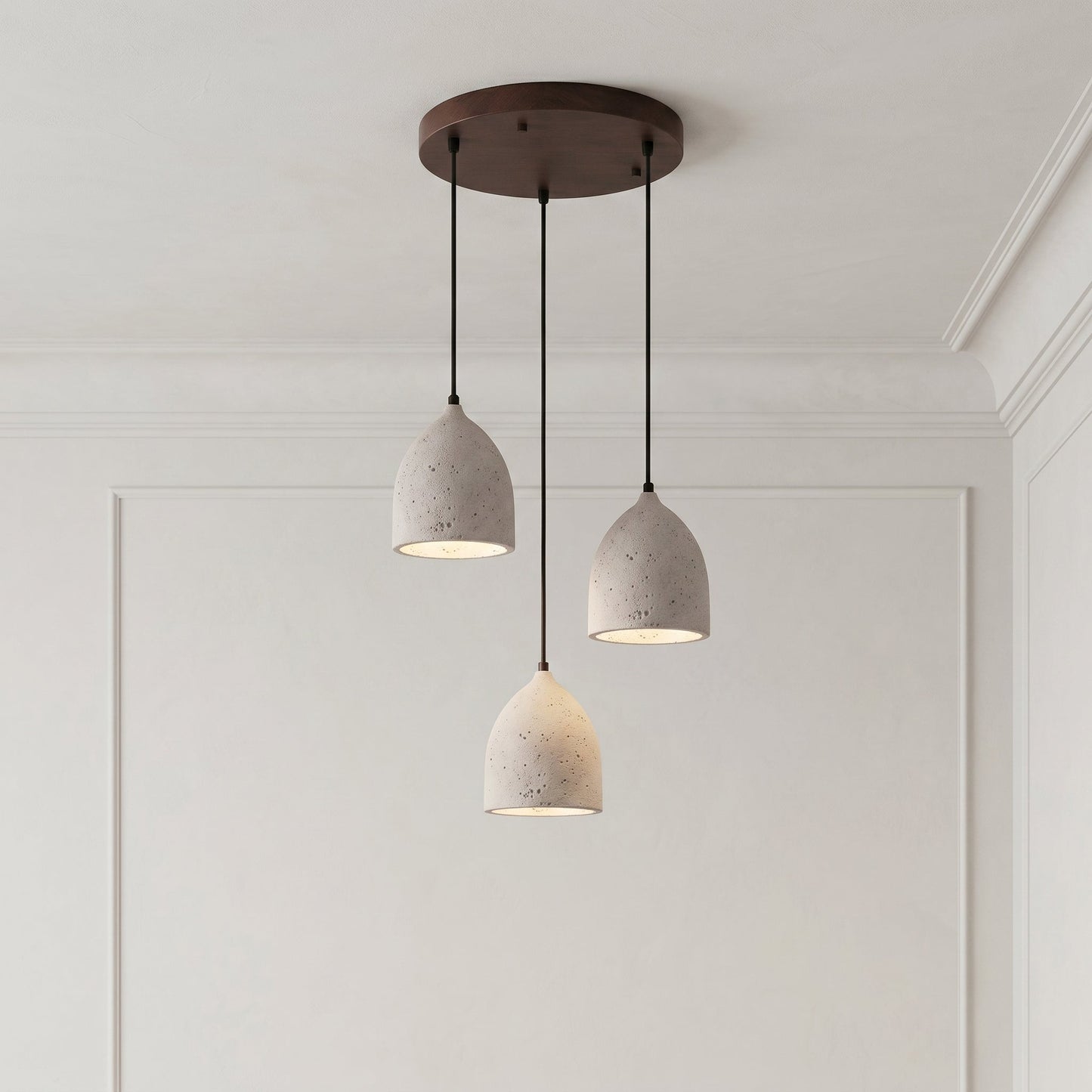 Lumen | Volcanic Stone Pendant Light with Adjustable Cord | Unique Natural Design for Ambient Illumination 2