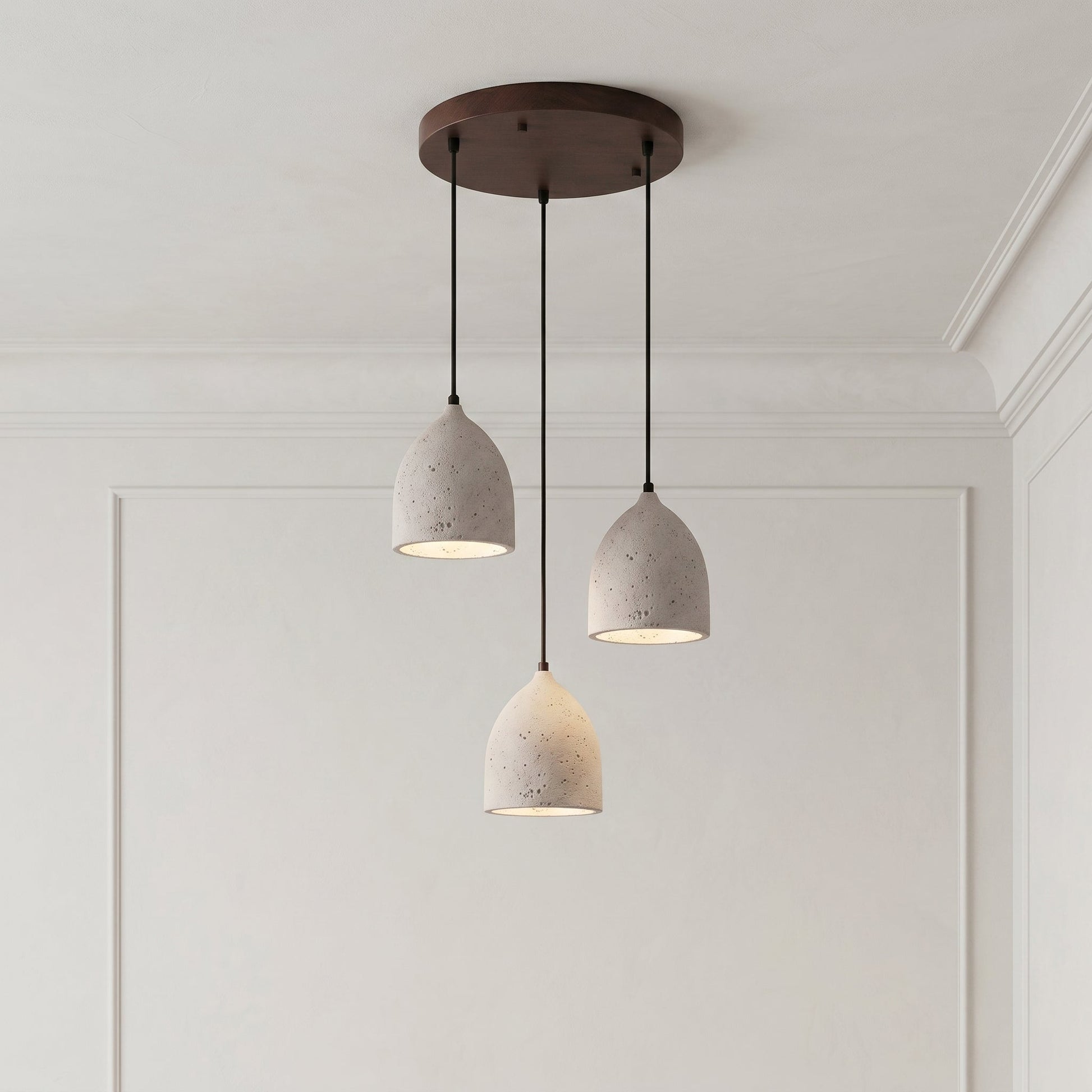 Lumen | Volcanic Stone Pendant Light with Adjustable Cord | Unique Natural Design for Ambient Illumination 2