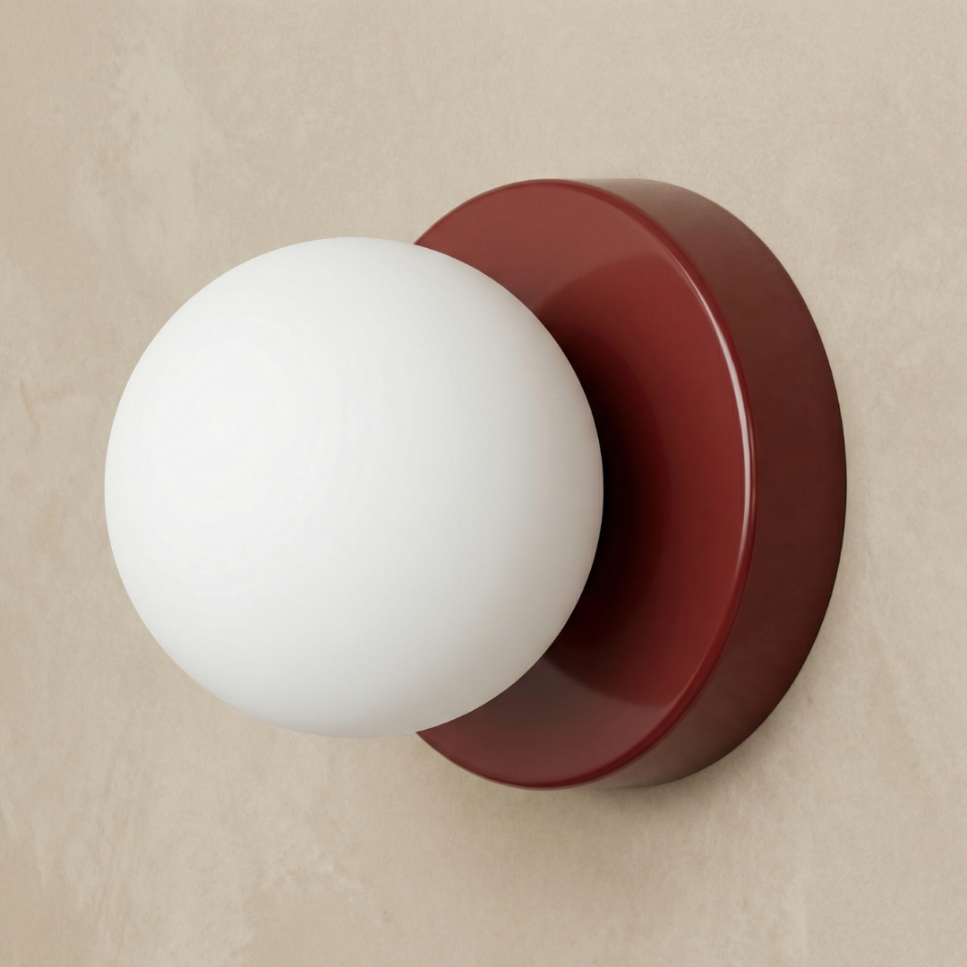 Lumen | Wall Sconce Lighting with Elegant Iron & Glass Design | Minimalist Wall Lights for Modern Interiors 6