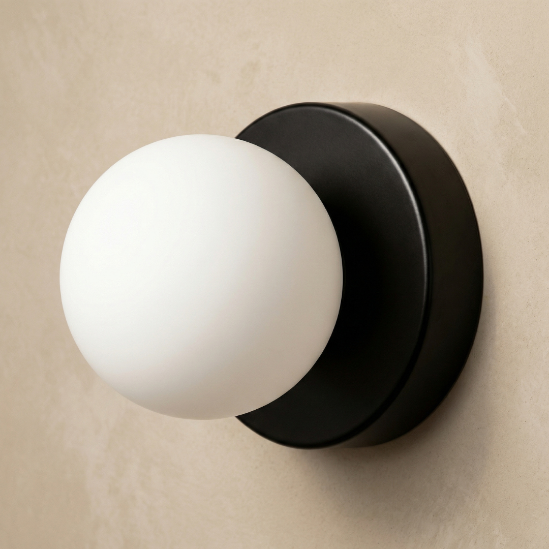 Lumen | Wall Sconce Lighting with Elegant Iron & Glass Design | Minimalist Wall Lights for Modern Interiors 8