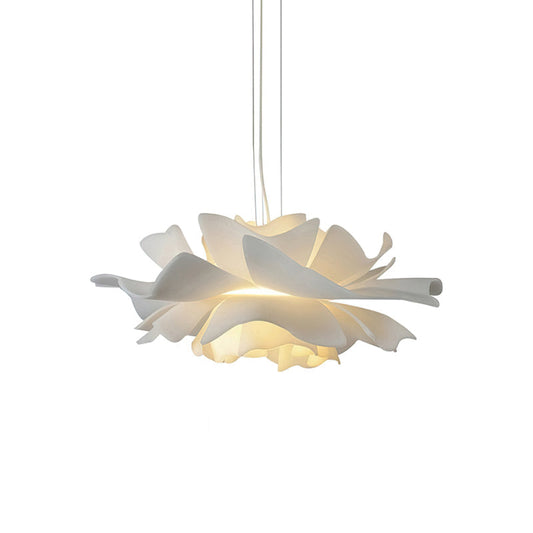 Lumen | White Lotus Pendant Light with Layered Acrylic Petals | Elegant Illumination for Modern Spaces 0