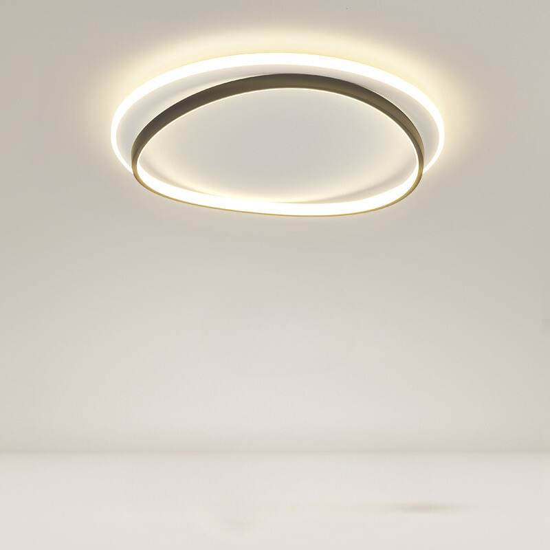 Luminara | Stylish Black Gold Flush Mount Ceiling Light Fixture 1