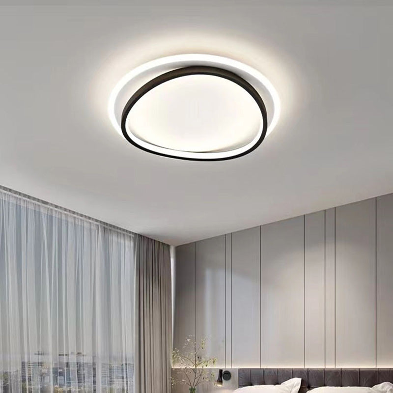 Luminara | Stylish Black Gold Flush Mount Ceiling Light Fixture 2