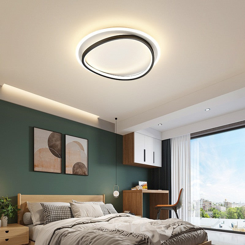 Luminara | Stylish Black Gold Flush Mount Ceiling Light Fixture 4