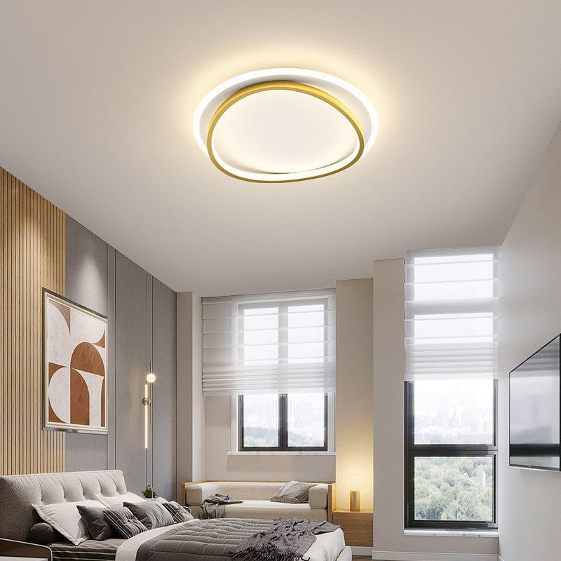 Luminara | Stylish Black Gold Flush Mount Ceiling Light Fixture 5