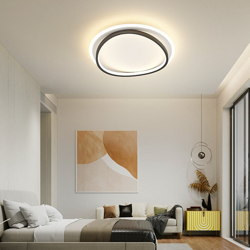 Luminara | Stylish Black Gold Flush Mount Ceiling Light Fixture 6