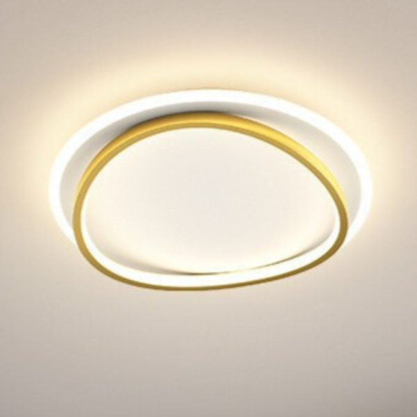 Luminara | Stylish Black Gold Flush Mount Ceiling Light Fixture 8