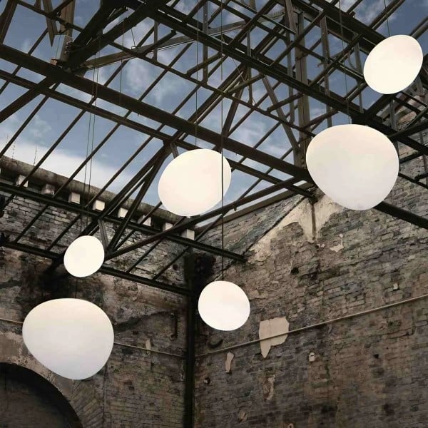Luminous Elegance | Glass Pendant Light with Hand-Blown Shade | Minimalist Design for Warm Kitchen Ambience 5