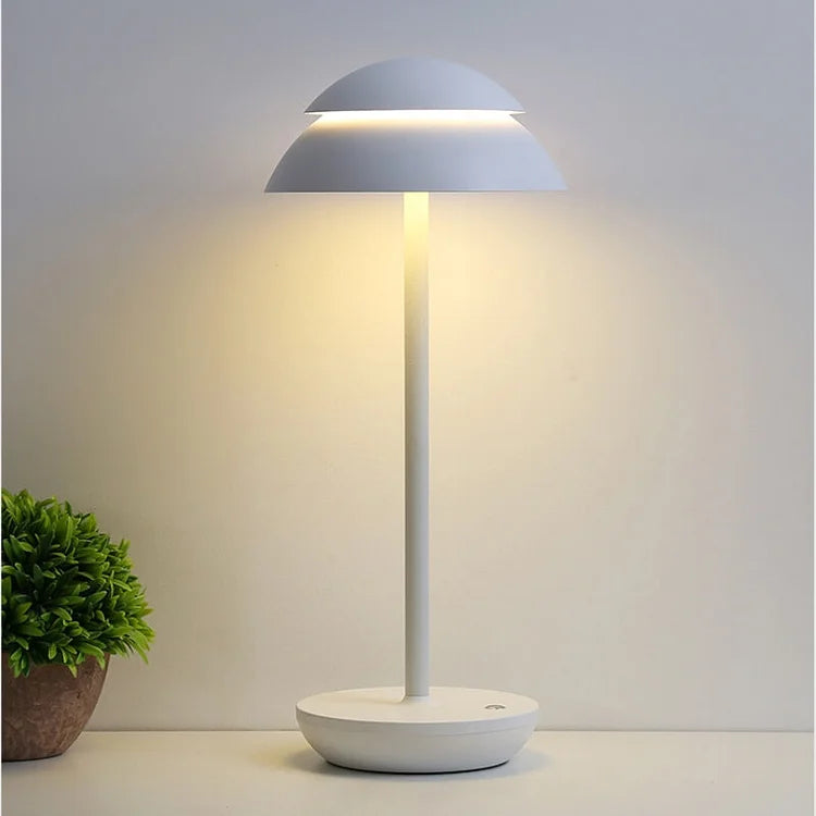 Luminous Prestige | Cordless Scandinavian Table Lamp with Dimmable Feature | Elegant Design for Cozy Ambiance 4