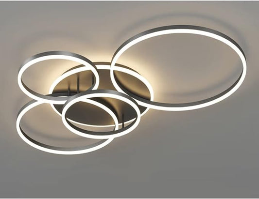 LumosRing | Elegant Modern Flush Mount Ceiling Light with Adjustable Brightness 0