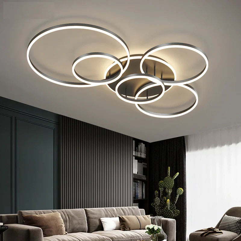 LumosRing | Elegant Modern Flush Mount Ceiling Light with Adjustable Brightness 1